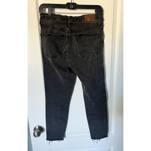 MADEWELL 9" High Rise Skinny Jean Size 30 Womens Black Excellent Condition - Picture 4 of 9